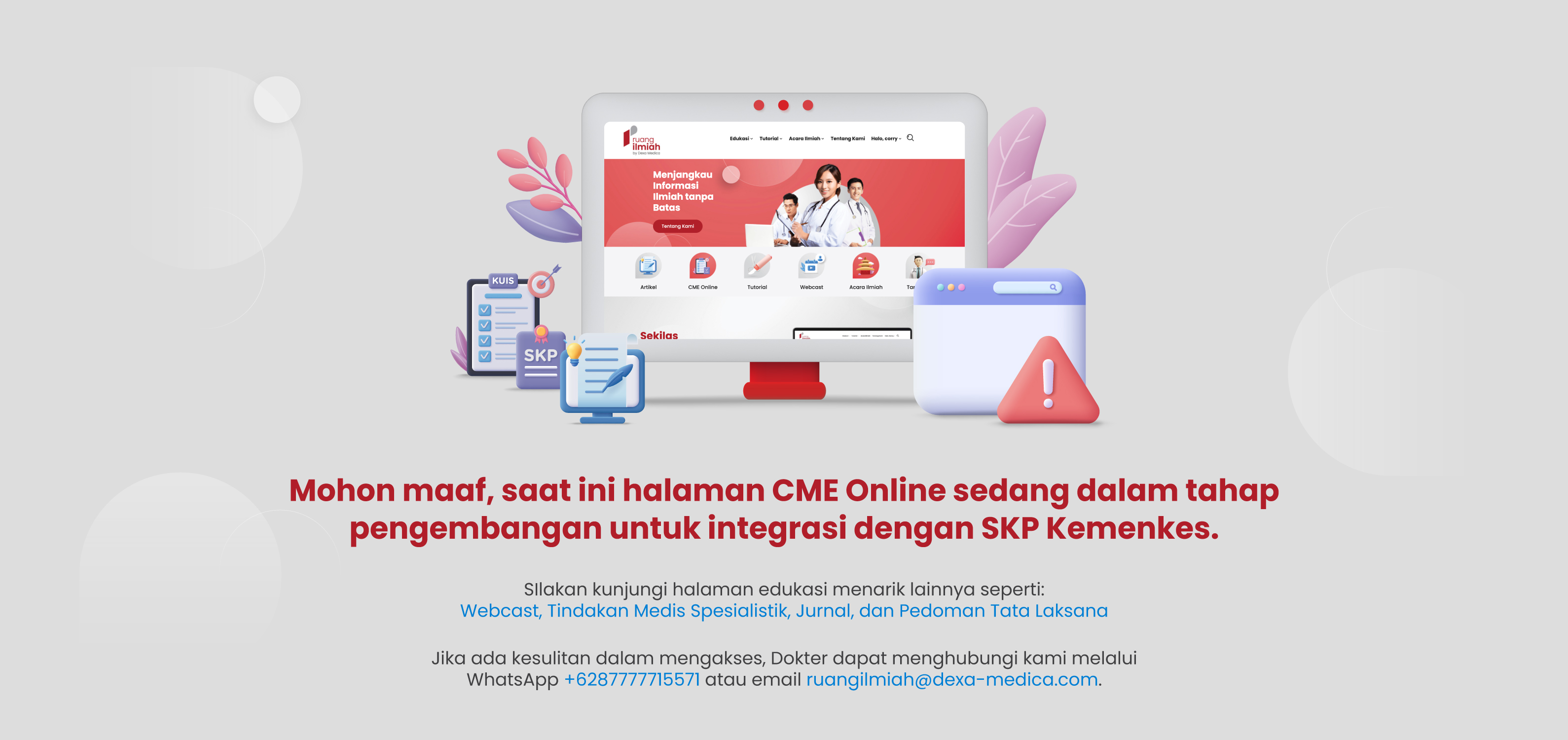 CME Online Pengembangan Kemenkes